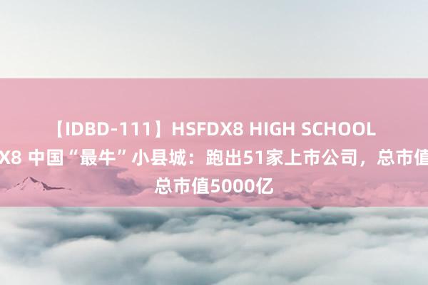 【IDBD-111】HSFDX8 HIGH SCHOOL FUCK DX8 中国“最牛”小县城：跑出51家上市公司，总市值5000亿