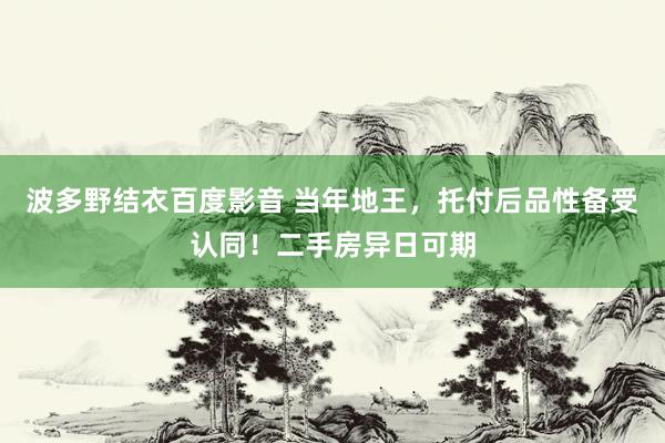 波多野结衣百度影音 当年地王，托付后品性备受认同！二手房异日可期