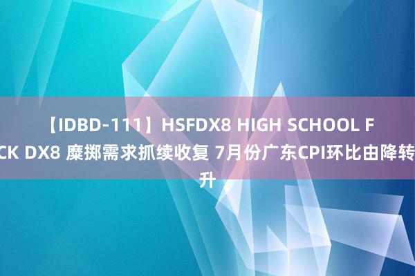 【IDBD-111】HSFDX8 HIGH SCHOOL FUCK DX8 糜掷需求抓续收复 7月份广东CPI环比由降转升