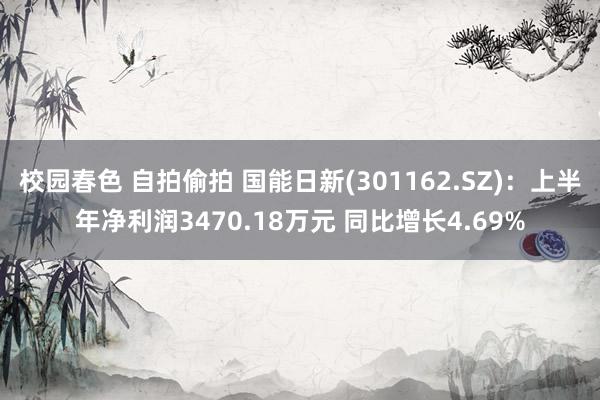 校园春色 自拍偷拍 国能日新(301162.SZ)：上半年净利润3470.18万元 同比增长4.69%